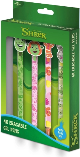 Shrek sada gumovacích gelových per, 4 ks