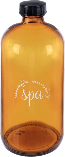Spa láhev z hnědého skla 500 ml se šroubovacím uzávěrem
