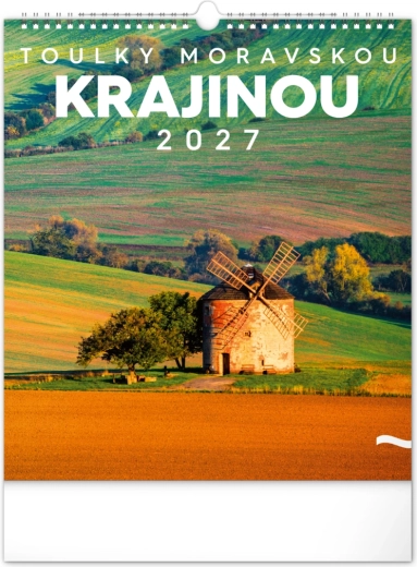 Nástěnný kalendář Toulky moravskou krajinou 2027, 30 × 34 cm