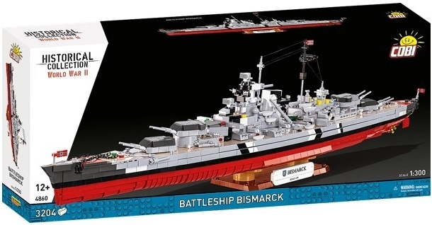 Stavebnice bitevní loď BISMARCK 1:300 – 3204 dílků