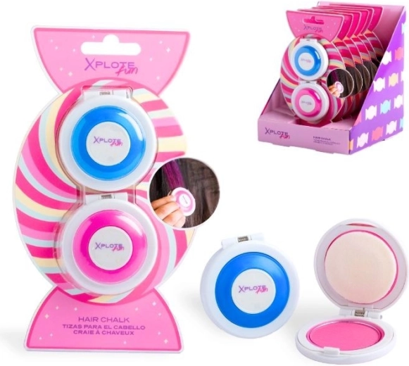 Křídy na vlasy Sweet Candy (2 barvy) - 1 kus