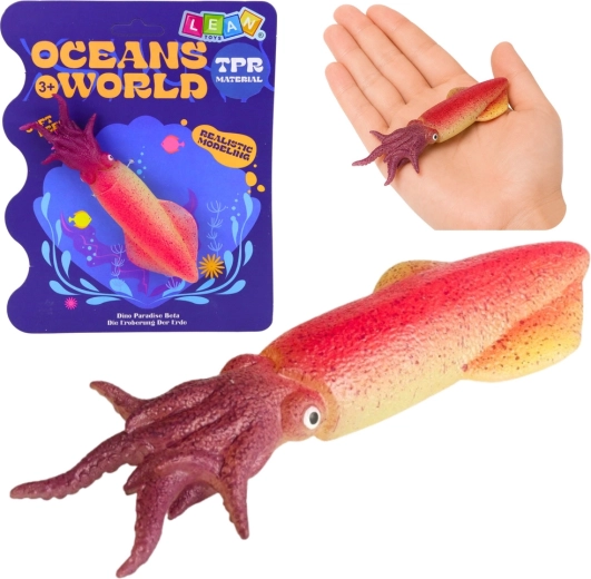 Realistická gumová figurka olihně 14 cm