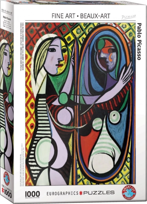 EUROGRAPHICS puzzle dívka před zrcadlem – 1000 dílků