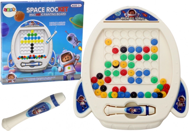 Magnetická tabule Raketová loď pro děti