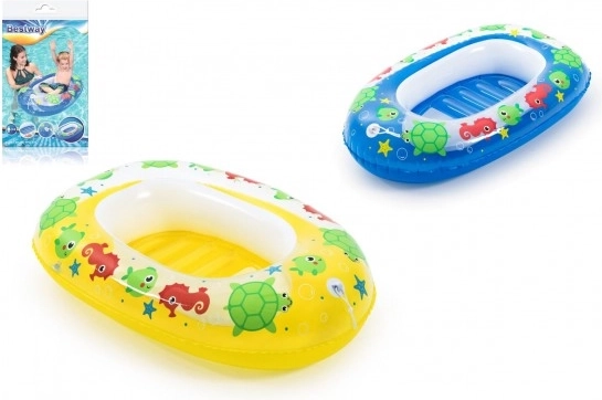 Dětský nafukovací člun Bestway s okénkem 102 × 69 cm – modrý