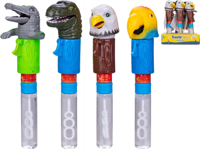 Bublifuk se zvířátkem s otevírací pusou, 23 cm