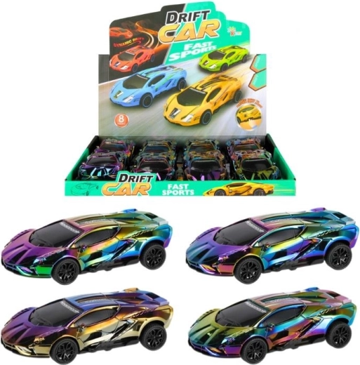 Drift závodní auto s kameleon efektem (tahací pohon)