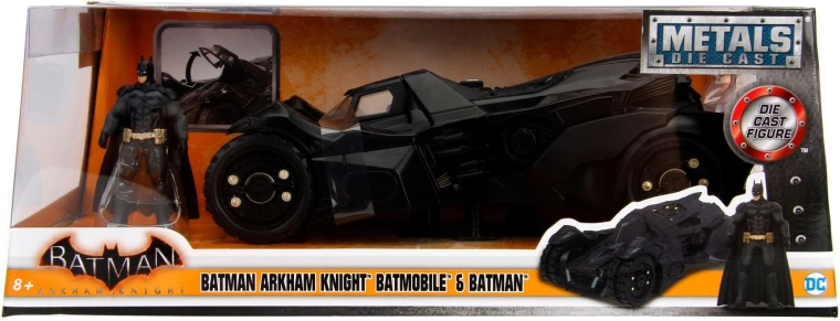 Jada Toys Batman Arkham Knight Batmobile 1:24 – kovový model s figurkou