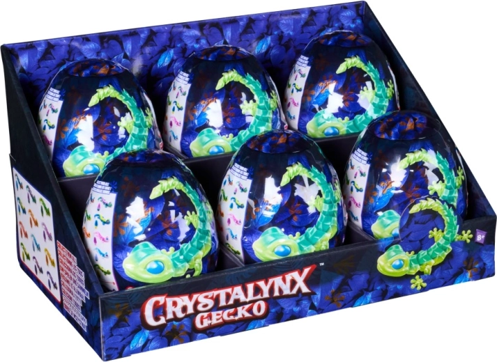 Ohebný gekon CRYSTALYNX v tajemném vajíčku