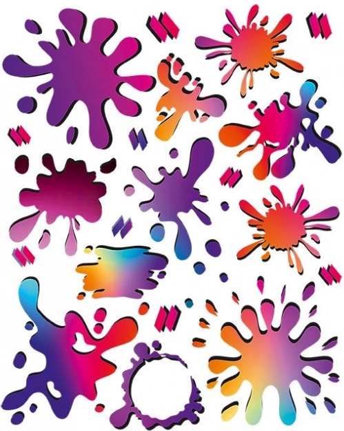 Barevné nažehlovací záplaty Naplamki – sada na oblečení