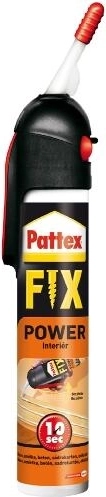 Pattex Power Fix DIY samospouštěcí montážní lepidlo pro interiér 250 g
