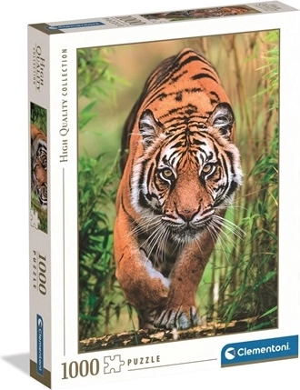 Clementoni puzzle 1000 dílků high quality collection the hunter’s path – tygr