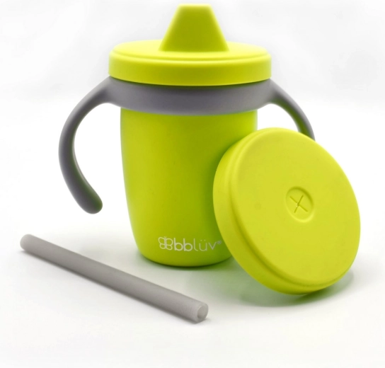 BBLÜV sippy cup rostoucí silikonový hrneček lime