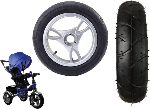 Plastové přední kolo s nafukovací gumovou pneumatikou PRO600