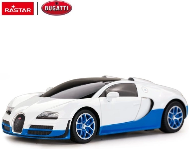 Bugatti Veyron Grand Sport dálkově ovládané auto Rastar 1:24 bílé - 1 kus