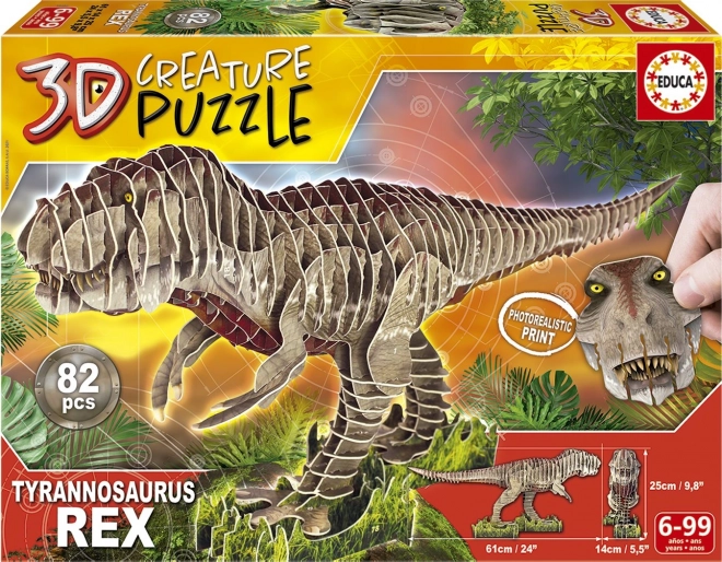3D puzzle T‑Rex 82 dílků EDUCA