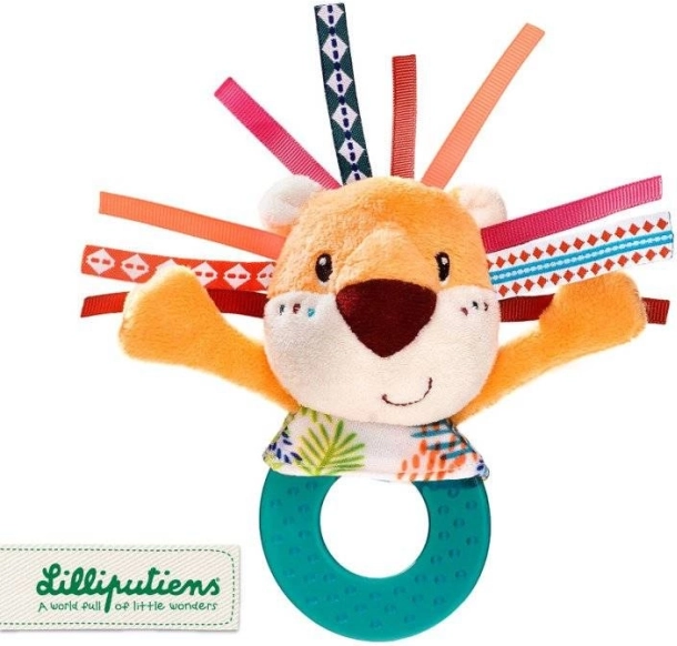 Lilliputiens - Chrastítko s Kousátkem Lev Jack pro Miminka