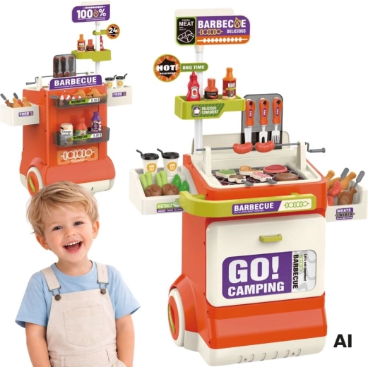 Woopie interaktivní grilovací vozík BBQ - 1 kus