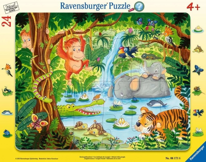 Ravensburger puzzle Přátelé z džungle 24 dílků