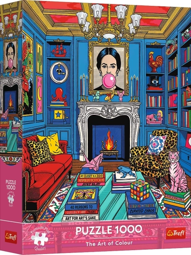 Trefl Puzzle Premium Plus The Art of Colour: Domácí galerie umění 1000 dílků