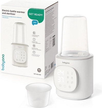 BabyOno elektrický ohřívač a sterilizátor lahví 6v1 s LED displejem