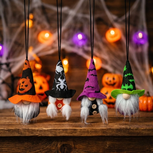 Halloweenová závěsná dekorace skřítek - 1 kus