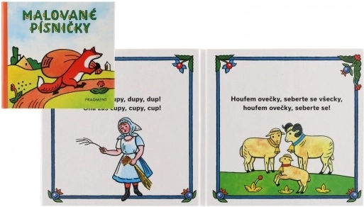 Knížka Leporelo Malované písničky od Josefa Lady