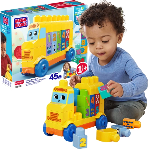 Mega Bloks autobus Stavěj a počítej