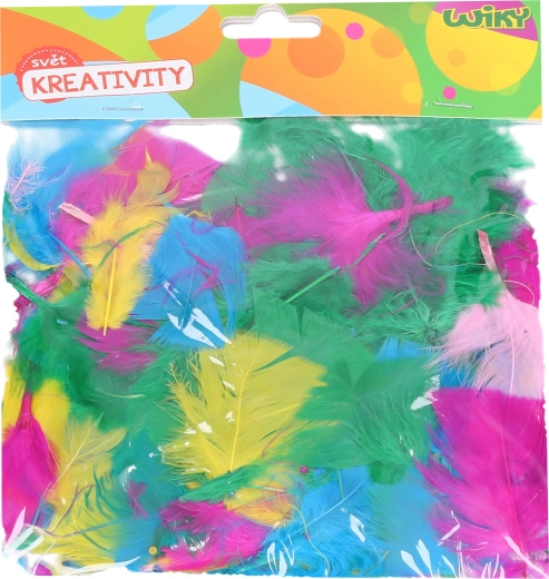 Kreativní sada dekorativních pírek – mix