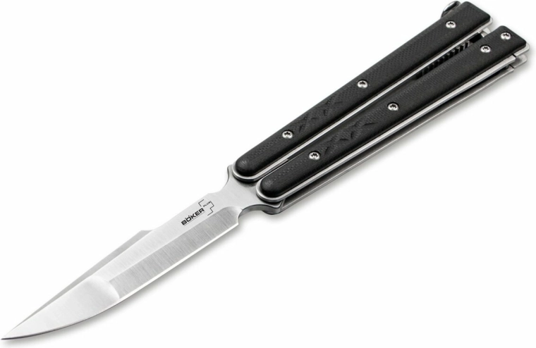 Böker Plus Balisong tactical small taktický motýlkový nůž
