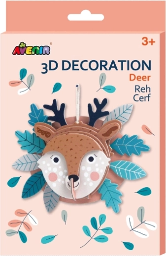 3D dekorace jelen