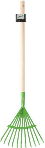 Dětské hrábě na listí 70 × 24 cm zelené Malý zahradník