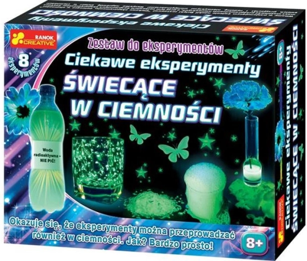Ciekawe eksperymenty – svítí ve tmě (experimentální sada)