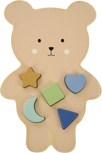 Jabadabado vkládací dřevěné puzzle medvídek
