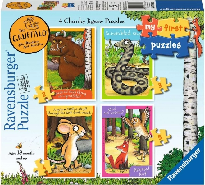 Moje první puzzle Gruffalo 4v1 (2–5 dílků) od Ravensburger