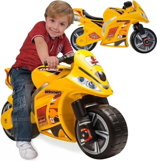 Dětské odrážedlo na motorku WINNER žluté