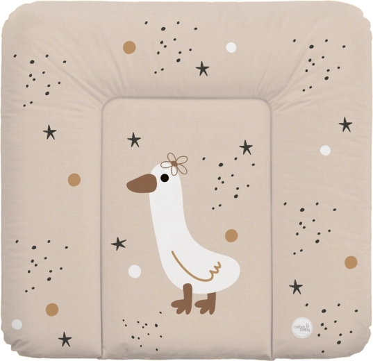 Ceba Baby měkká přebalovací podložka na komodu basic star duck 75 × 72 cm