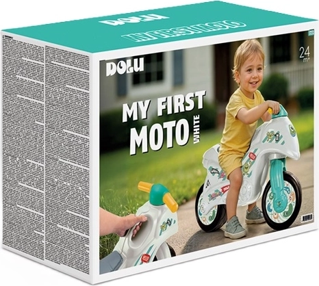 DOLU dětské odrážedlo motorka bílo-zelené