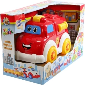 Hasičské autíčko na baterie se světlem a zvuky