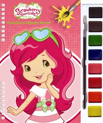 Akim omalovánky s vodovými barvami jahůdka (Strawberry Shortcake)