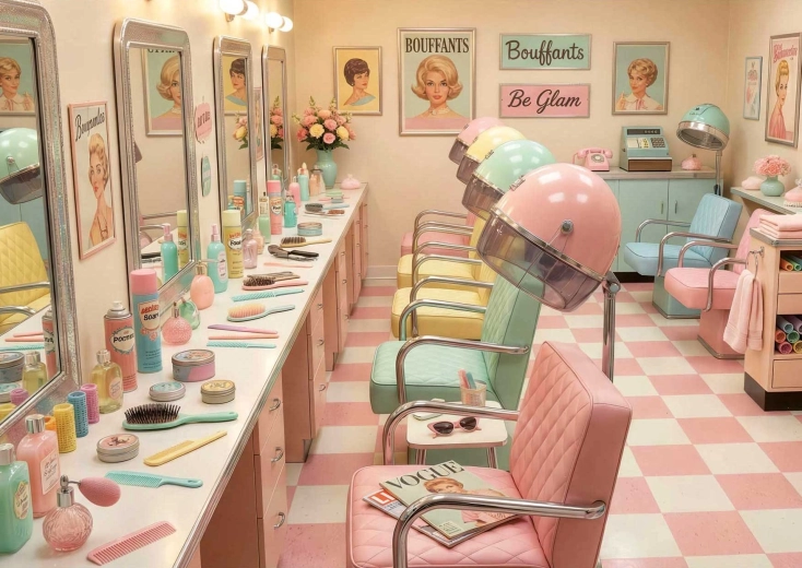 Puzzle EDUCA Retro Glam Salón 1000 dílků