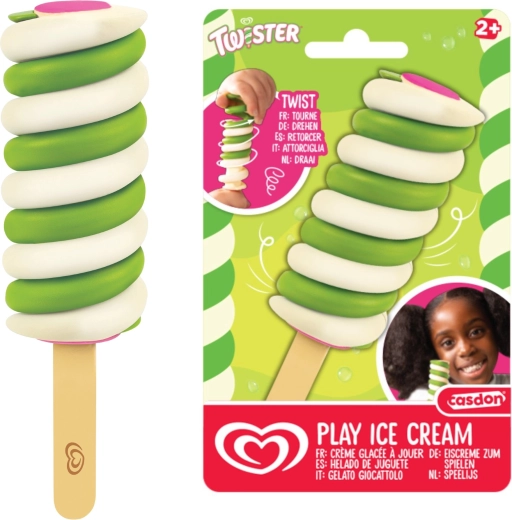 Casdon Algida Twister zelený zmrzlinový nanuk na dřívku – hračka