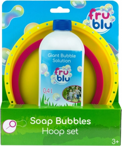 FRU BLU sada obruče na mýdlové bubliny + roztok 0,4 l