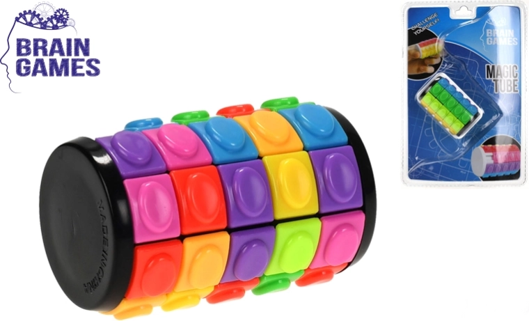 Hlavolamový válec Brain Games 6,5 cm