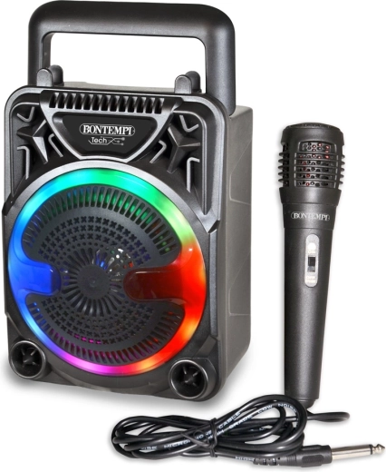 Bontempi bezdrátový reproduktor s mikrofonem a RGB osvětlením