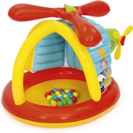 Nafukovací vrtulník FISHER-PRICE s míčky
