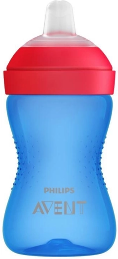 Philips Avent hrneček Grippy s jemnou hubičkou 300 ml, modrý