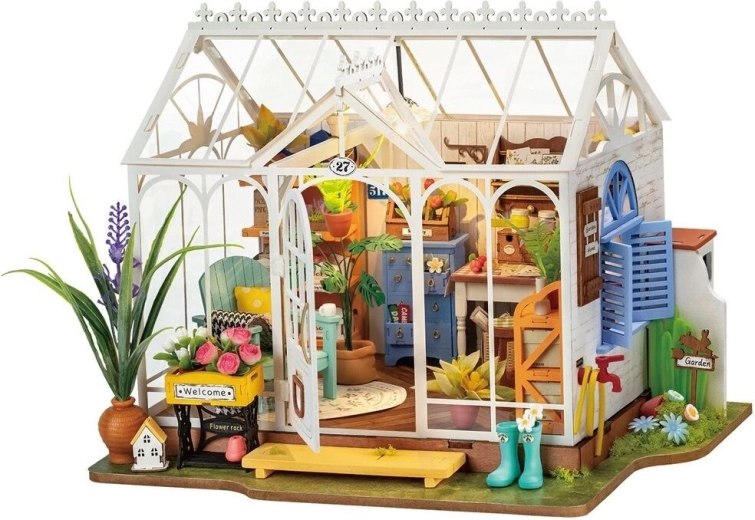 3D dřevěné puzzle Vysněný zahradní dům