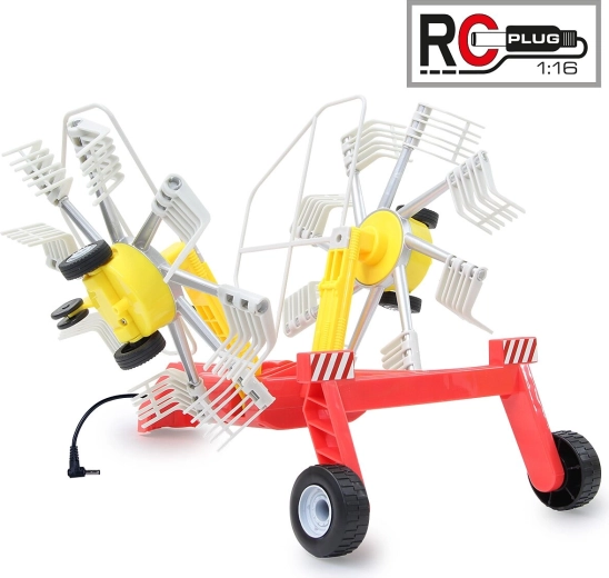 Shrnovač Pöttinger pro RC traktor v měřítku 1:16