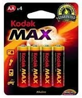 Alkalické baterie AA 1,5 V KODAK Alkaline Max – 4 ks